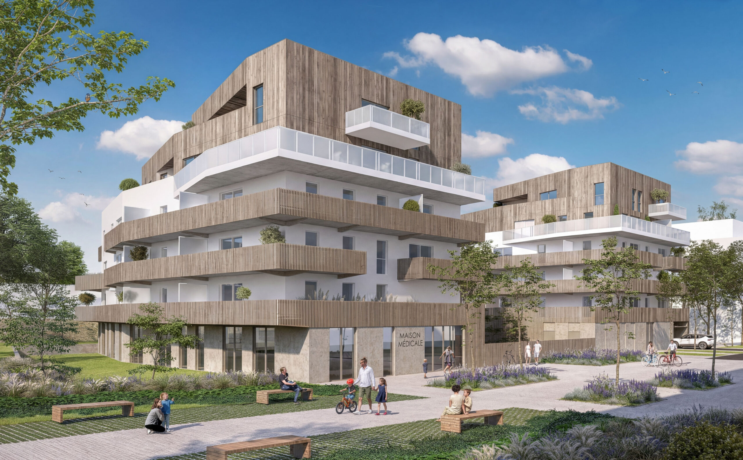 Logements collectifs projet L’ECHO à Lorient – TEIR Architectes