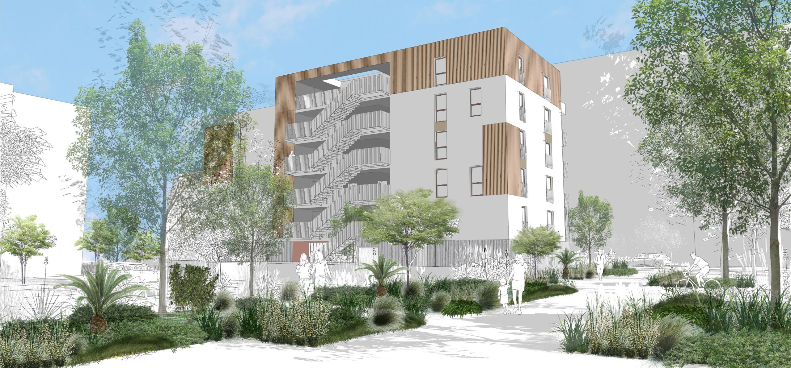 Logements collectifs à Lorient, projet L’Échappée – TEIR Architectes